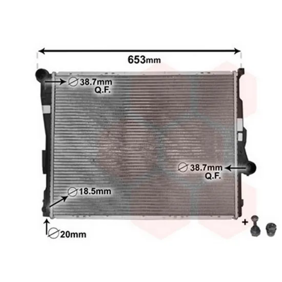 Radiator Motor BMW Z4 Roadster E85 2002->2008 Radiator apa benzina/diesel cv manuala/automata(58x45) Perioada 2003 2004 2005 2006 2007 2008 2009