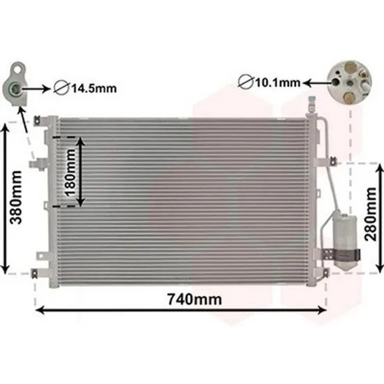 Radiator Aer Conditionat VOLVO XC90 1 2002->2014 Radiator aer conditionat benzina/ diesel 64x41,5 Perioada 2002 2003 2004 2005 2006 2007 2008 2009 2010 2011 2012 2013