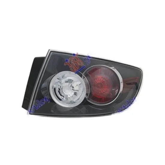 Stop Spate MAZDA 3 BK 2003->2009 Lampa spate dreapta, exterioara, ptr 4 usi, neagra, 07-> Perioada 2007 2008 2009