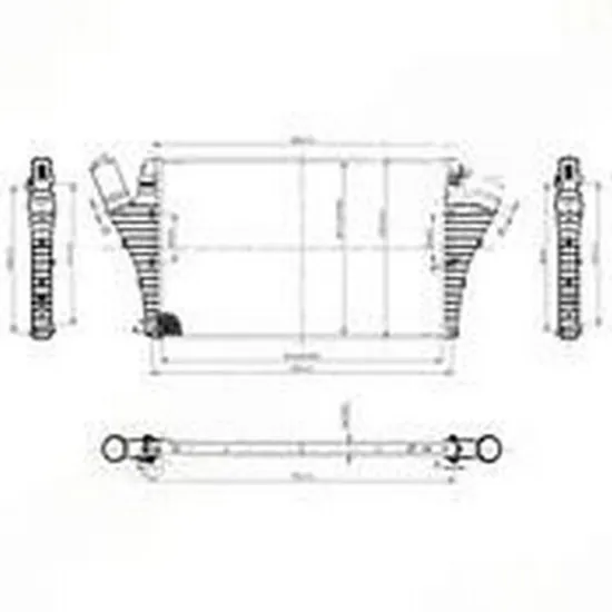 Intercooler OPEL SIGNUM 2003->2008 Radiator intercooler 2.0 i16VTUR-2.2DTi(64x40x29) Perioada 2006 2007 2008 2009