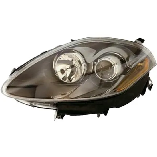 Far stanga FIAT CROMA 2005-> perioada 2005 2006 2007 de la an de fabricatie 12/2007, cu motor reglaj, cu unitate control xenon, cu reglaj distanta iluminare automat, cu xenon, fumuriu, semnal galben transparent, cu bec D1S/H1