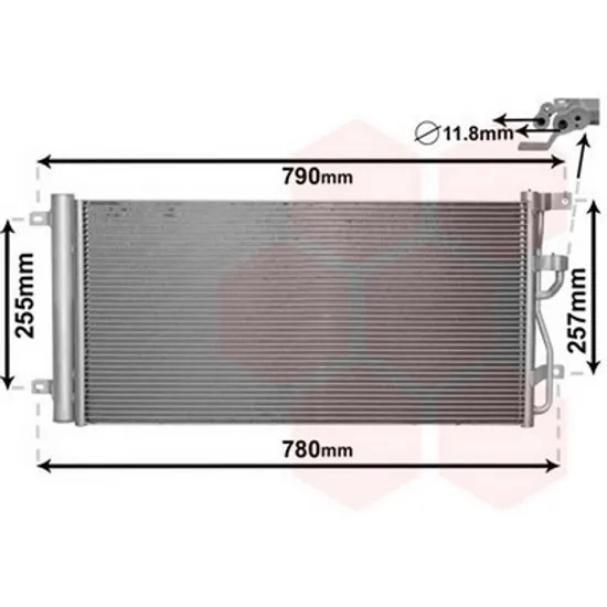 Radiator Aer Conditionat CHEVROLET CAPTIVA C100 2006-> Radiator aer conditionat 2.2 CDTi (64x32.8x1.6) 2010-> Perioada 2010 2011 2012