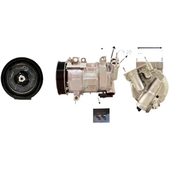 Compresor aer conditionat CITROEN DS4 2011->2015 1.6 THP 155 115KW 156CP , pentru motor 5FV (EP6CDT) perioada 2011 2012 2013 2014 2015