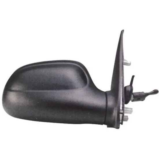 Oglinda CITROEN SAXO 1996->2004 Oglinda exterioara dreapta, neagra, cu reglaj manual prin cablu, cu geam oglinda convex Perioada 1996 1997 1998 1999 2000 2001 2002 2003 2004