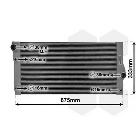 Radiator Motor BMW 5 F10 2009->2016 Radiator apa 3.0 535i/HYBRID benzina (: GT/F07) (600x326x32) BEHR Perioada 2010 2011 2012 2013 2014 2015