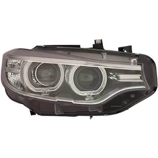Far dreapta BMW 4 Coupe F32; F82 2013-> perioada 2013 2014 2015 2016 2017 pana la an de fabricatie 2017, fara motor reglaj, fara unitate de control Xenon, cu xenon, cu reglaj distanta iluminare automat, adaptiv, cu bec D1S tub descarcare gaze cu bec LED,
