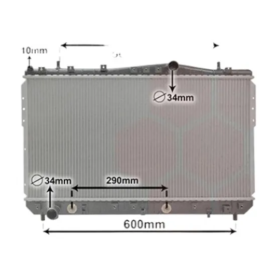Radiator apa DAEWOO LACETTI 2004-> 1.8 90KW 122CP , pentru motor T18SED perioada 2004 2005,2006,2007,2008 2009