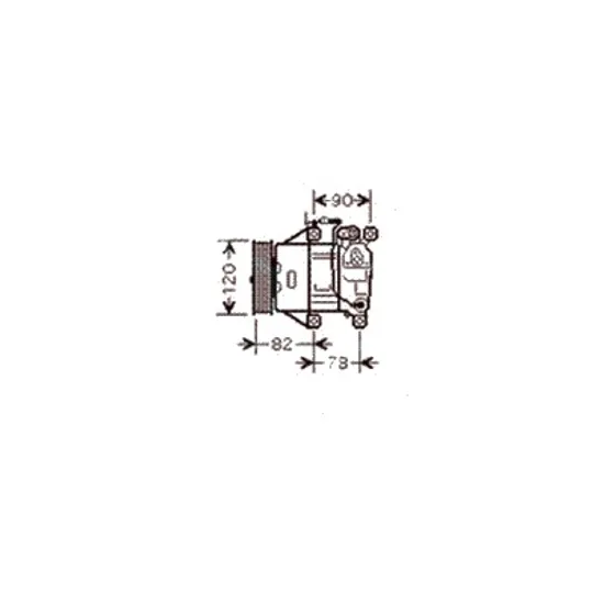 Compresor aer conditionat TOYOTA YARIS 1999->2005 pentru 1.0, perioada 1999 2000 2001 2002 2003 2004 2005
