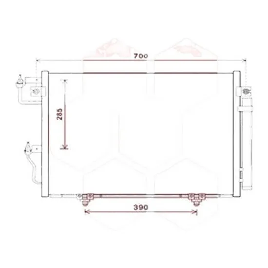 Radiator aer conditionat BMW 5 G30; F90 2016-> pentru 530 i xDrive, perioada 2016 2017 2018 2019 2020 2021