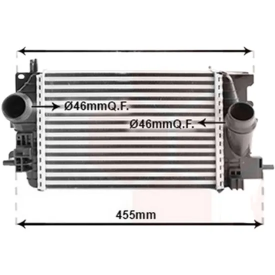 Intercooler OPEL MERIVA B 2010->2017 pentru 1.4, perioada 2010 2011 2012 2013 2014 2015 2016 2017