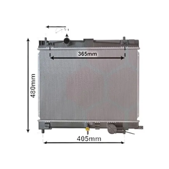 Radiator apa TOYOTA YARIS 2005->2011 1.33 VVT-i 74KW 100CP , pentru motor perioada 2008 2009,2010 2011