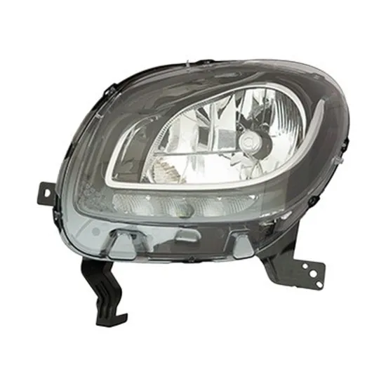 Far stanga SMART FORFOUR 453 2014->, FORTWO cupe 453 2014-> perioada 2014 2015 2016 2017 2018 2019 fara motor reglaj, cu reglaj electric, cu bec H4, cu bec LED