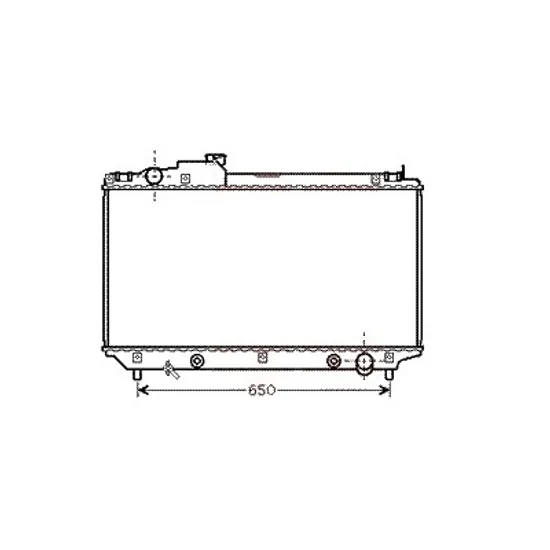Radiator apa LEXUS LS 2000->2006 430 207KW 282CP , pentru motor 3UZ-FE perioada 2000 2001,2002,2003,2004,2005 2006
