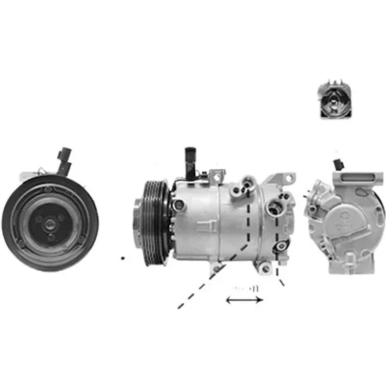 Compresor aer conditionat HYUNDAI i30 coupe 2013-> pentru 1.6 MPI, perioada 2016 2017 2018 2019 2020 2021
