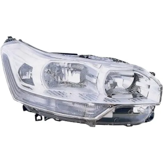 Far dreapta CITROEN C5 3 Sedan RD 2008-> perioada 2010 2011 2012 2013 2014 2015 pana la an de fabricatie 10/2010, cu motor reglaj, semnal transparent, cu reglaj electric, cu lumina de zi, adaptiv, cu bec H7/H1/H7