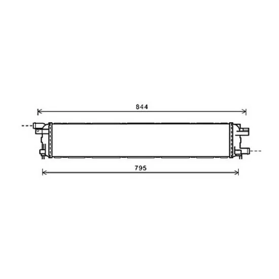 Radiator apa AUDI A6 C7 2010->2018 pentru S6 quattro, perioada 2012 2013 2014 2015 2016 2017 2018