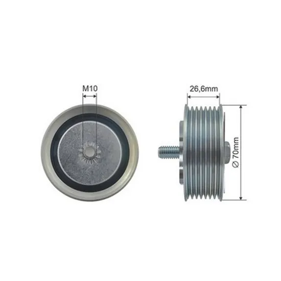 rola intinzator curea transmisie NISSAN NOTE 1,6 -81KW/110CP- 1598cmc, pentru motor HR16DE, perioada 2006,2007,2008,2009,2010,2011,2012
