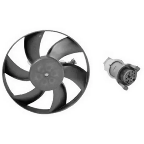 Ventilator Motor VW POLO 6N2 1999->2001 Electroventilator radiator stanga 30cm benzina-diesel, Perioada 1995 1996 1997 1998 1999 2000 2001 2002