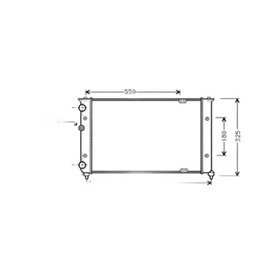 Radiator Motor VW POLO 6N2 1999->2001 Radiator apa pentru 2,0i 16V - 1,9TDi 63x32 Perioada 1995 1996 1997 1998 1999 2000 2001 2002