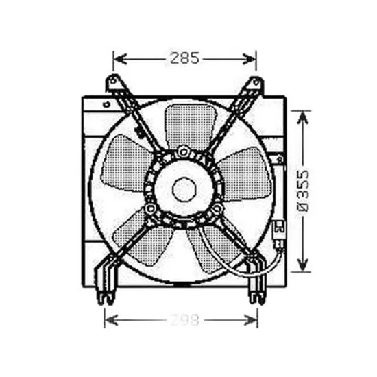 Ventilator Motor CHEVROLET LACETTI J200 2005-> Electroventilator complet (1.8-2.0L benzina) 2003->, Perioada 2005 2006 2007 2008 2009 2010 2011 2012