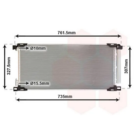 Radiator Aer Conditionat TOYOTA AURIS / COROLLA E18 2012->2018 Radiator aer conditionat 1.2i benzina 69.7x34.2x1.2 Perioada 2015 2016 2017 2018 2019