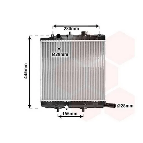 Radiator Motor MAZDA 5 2010-> Radiator apa 1,3 - 1,5 I16V +/-AC 38x38,2x27 2010->2015 Perioada 2010 2011 2012 2013 2014 2015