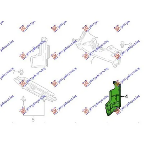 Suport Ventilator TOYOTA C-HR 2016-> Suport ventilator VERTICAL PLASTIC stanga Perioada 2016 2017 2018 2019