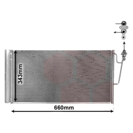 Radiator aer conditionat VW PASSAT B8 2014-> pentru 2.0 TSI, 2.0 TSI Comfortline Highline, perioada 2015 2016 2017 2018 2019 2020
