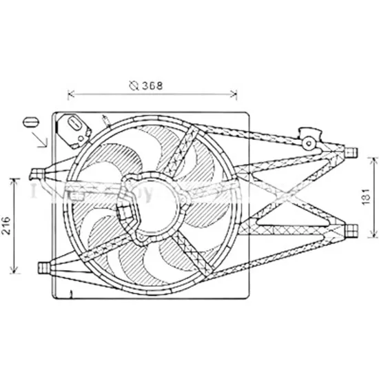 Ventilator motor ALFA ROMEO GIULIETTA 2010->2020 1.4 TB 77KW 105CP , pentru motor 940 B1.000, 940 B8.000 perioada 2011 2012 2013 2014 2015 2016 2017