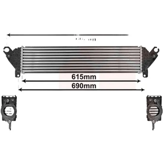 Intercooler MAZDA 3 BM 2013-> 2.2 D 110KW 150CP , pentru motor SHY4, SHY6 perioada 2013 2014,2015,2016,2017 2018