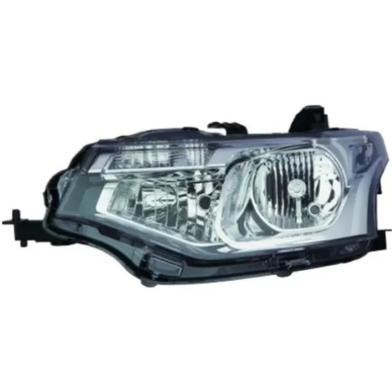 Far stanga MITSUBISHI OUTLANDER 3 2012->2020 perioada 2012 2013 2014 2015 2016 2017 pana la an de fabricatie 2015, fara motor reglaj, semnal transparent, cu reglaj electric, cu bec H7/HB3