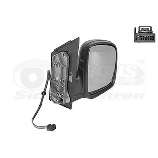 Oglinda VW CADDY 3 2004->2015 Oglinda exterioara electrica cu incalzire pentru vopsit dreapta Perioada 2004 2005 2006 2007 2008 2009 2010 2011 2012 2013 2014