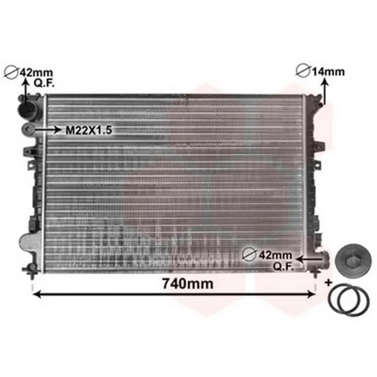 Radiator Motor CITROEN JUMPY 1995->2006 Radiator apa pentru 2,0 HDI cu/fara aer conditionat (67x44,6x27) Perioada 1995 1996 1997 1998 1999 2000 2001 2002 2003 2004 2005 2006