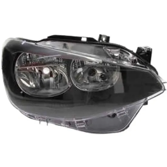 Far dreapta BMW 1 F21 2011-> perioada 2013 2014 2015 2016 2017 2018 pana la an de fabricatie 2015, cu motor reglaj, semnal transparent, cu reglaj electric, cu lumina de zi, cu bec H7/H7