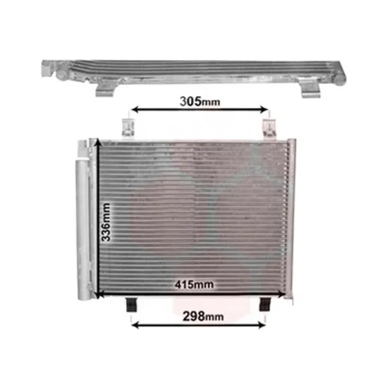 Radiator aer conditionat SKODA OCTAVIA 1 1996->2010 1.9 TDI 81KW 110CP , pentru motor AHF, ASV perioada 1997 1998,1999,2000,2001,2002,2003,2004,2005 2006