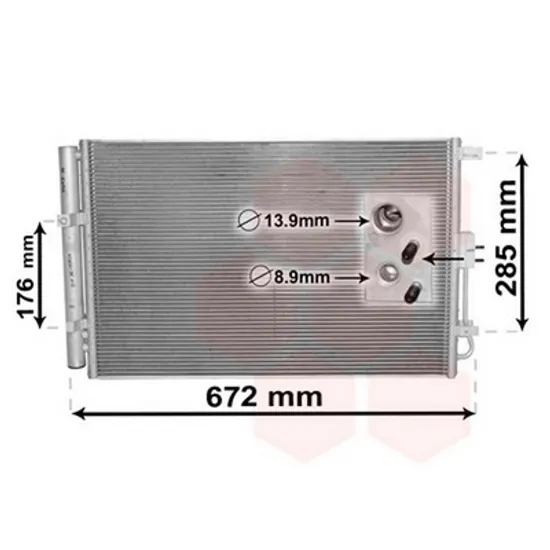 Radiator Aer Conditionat KIA SOUL 1 2009->2014 Radiator aer conditionat 1.6 benzina 49,5x40,5 2011->2013 Perioada 2009 2010 2011 2012 2013