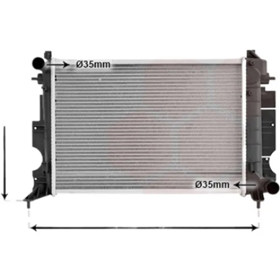 Radiator apa SAAB 9-3 1998->2002 pentru 2.2 TiD, perioada 1998 1999 2000 2001 2002