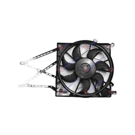 Ventilator Motor OPEL ASTRA H 2004->2014 Electroventilator racire complet (4PIN) (390mm) Perioada 2004 2005 2006 2007 2008 2009