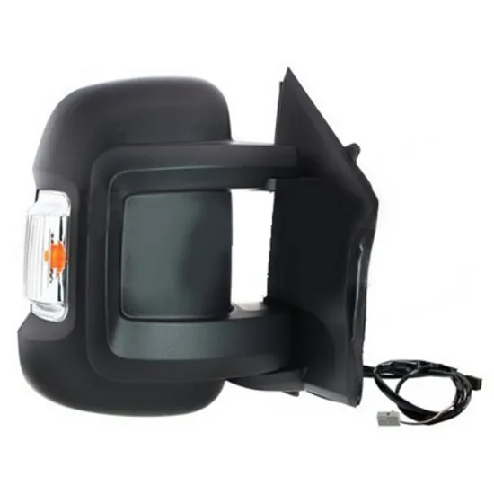 Oglinda PEUGEOT BOXER 2006-> Oglinda exterioara electrica cu incalzire scurt (cu semnal) cu lampa pozitie (16W) DREAPTA Perioada 2006 2007 2008 2009 2010 2011 2012 2013 2014