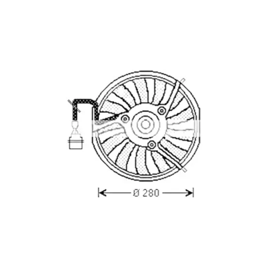 Ventilator motor AUDI A6 C5 1997->2005 2.8 quattro 140KW 190CP , pentru motor ATX perioada 1999 2000 2001