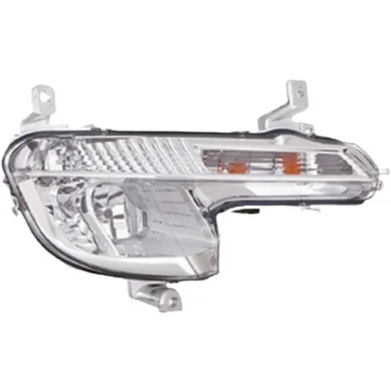 Proiector dreapta PEUGEOT 508 1 2010->2018 perioada 2010 2011 2012 2013 2014 2015 2016 2017 2018 pana la an de fabricatie 10/2014, semnal galben transparent, semnal galben transparent, cu lumina de zi, cu semnal, cu bec H8