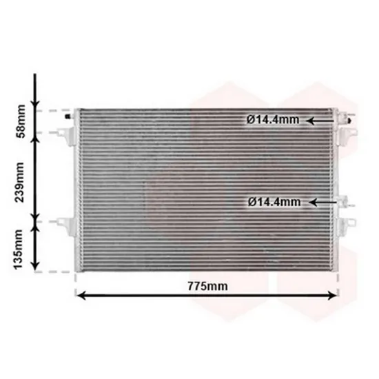 Radiator Aer Conditionat RENAULT ESPACE 4 2002->2014 Radiator aer conditionat benzina-diesel ->2004 (660x430x16) TUBE 14.5/14.5mm Perioada 2002 2003 2004 2005 2006 2007 2008 2009 2010 2011 2012