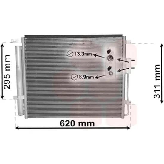 Radiator aer conditionat CITROEN BERLINGO B9 2008-> pentru 1.6 HDi / BlueHDi 75, perioada 2010 2011 2012 2013 2014 2015