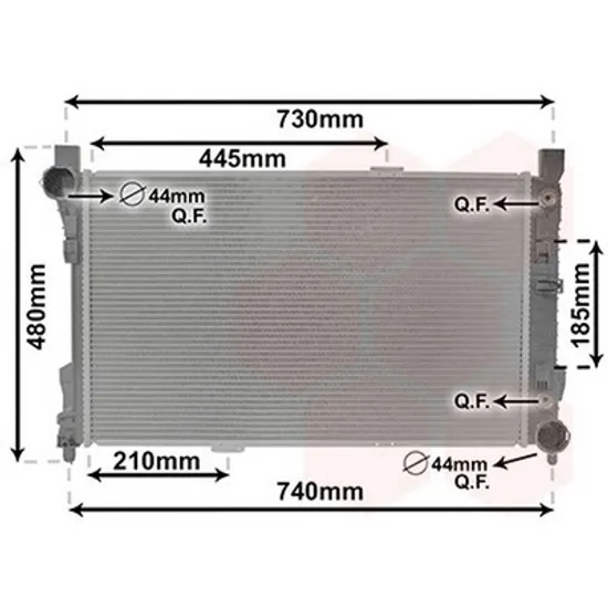 Radiator Motor MERCEDES CLK C209 2002->2009 Radiator toate modelele benzina/diesel manuala /automata 65x/40 BEHR 2002->2009 Perioada 2002 2003 2004 2005 2006 2007 2008