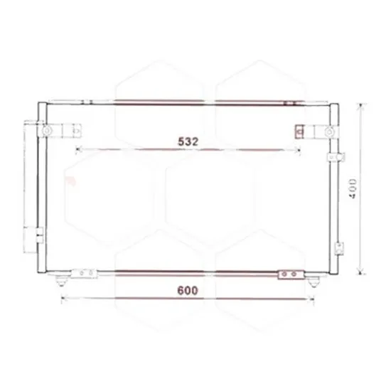 Radiator aer conditionat VOLVO V40 2012->, V40 Cross Country 2012-> pentru D2, perioada 2012 2013 2014 2015 2016 2017 2018 2019 2020