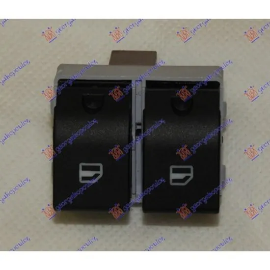 Buton Geamuri VW POLO 9N 2001->2012 Panou buton comanda geamuri fata dubla 4 pini stanga Perioada 2001 2002 2003 2004 2005 2006 2007 2008