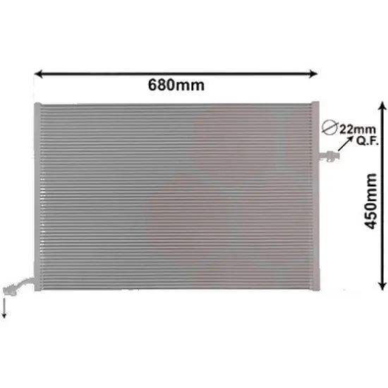 Radiator apa MERCEDES C-CLASS Coupe C205 2015->, C-CLASS W205 2013-> pentru C 250, perioada 2014 2015 2016 2017 2018