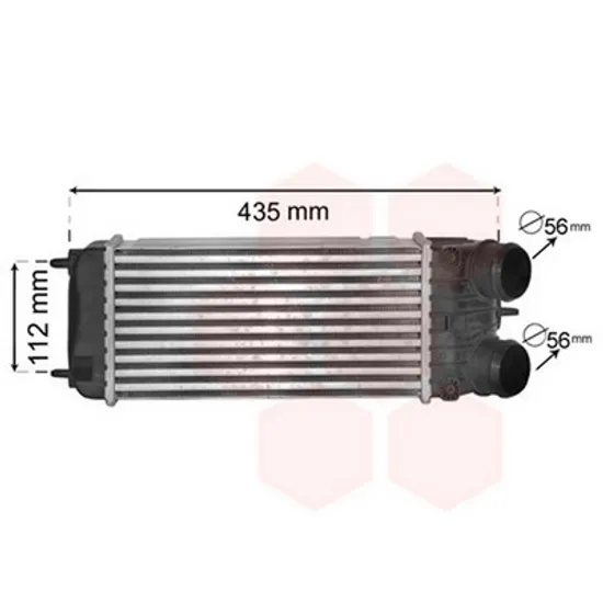 Intercooler PEUGEOT 2008 1 2015->2020 Radiator intercooler 1 4 - 1 6 HDI 300x155x75 56 Perioada 2014 2015 2016 2017 2018 2019 2020