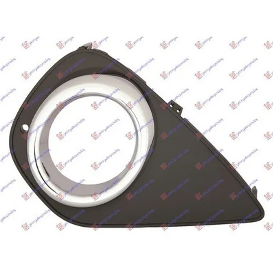 Grila Bara TOYOTA YARIS 2010-> Grila in bara fata laterala cu gauri proiectoare dreapta, 2014-> Perioada 2014 2015 2016 2017