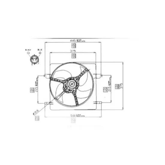 Ventilator Motor FORD KA 1996->2008 Electroventilator radiator complet(fara aer conditionat) benzina, Perioada 1996 1997 1998 1999 2000 2001 2002 2003 2004 2005 2006 2007 2008